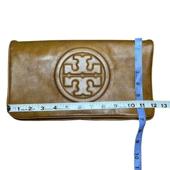 Tory‎ Burch Bombe Reva Clutch in Brown - Picture 7 of 10
